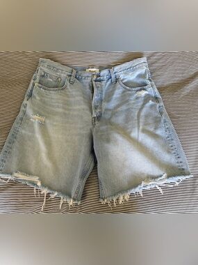 Madewell Distressed Denim Bermuda Shorts